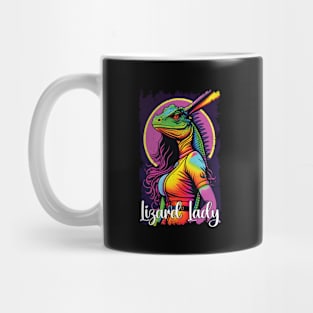 Lizard Lady Funny Bearded Dragon Lover Mug